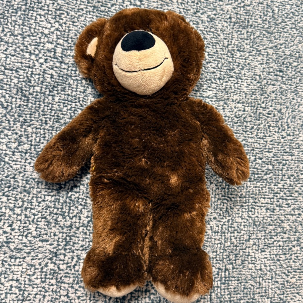 Build-A-Bear Workshop Classic Dark Brown Teddy Bear Plush 15 Inch Heart Tag